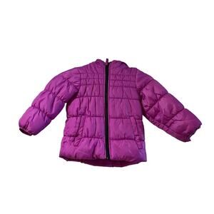 OshKosh B'Gosh Girls Outwear Puffy Purple Coat Sz4